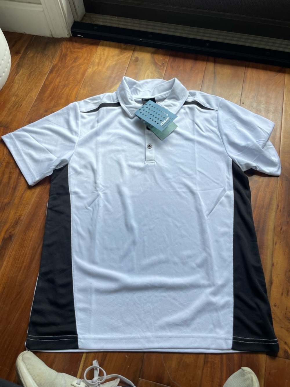 HBcali  performance  WHITE MENS m polo